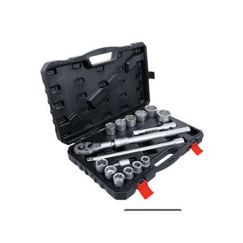 Coffret 16 outils clé cliquet extensible douille 6 pans 19 - 50 mm 20 mm 3/4" BGS 4048769076016