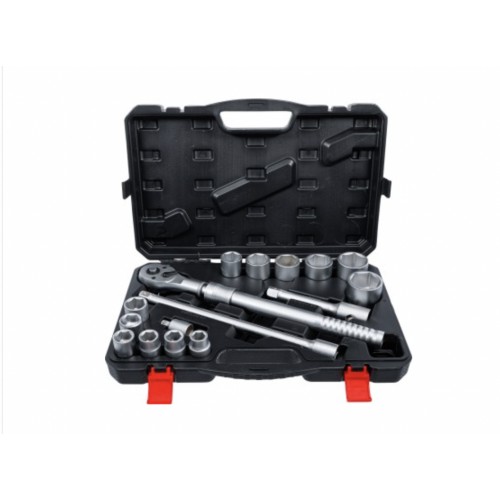 Coffret 16 outils clé cliquet extensible douille 6 pans 19 - 50 mm 20 mm 3/4" BGS 4048769076016