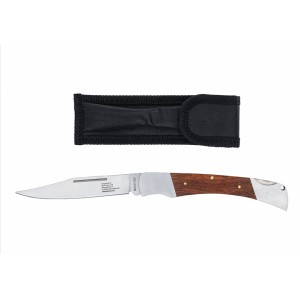 Couteau de poche poignée bois 240 mm avec étui de ceinture BGS 4026947020808