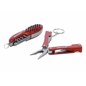 Lot 2 Couteau de poche outils multifonctions 11 en 1 acier inox BGS 4048769056995