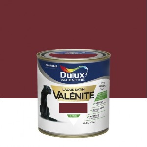 Peinture laque glycéro satin rouge basque valenite 0.5l DULUX VALENTINE 3031520218429