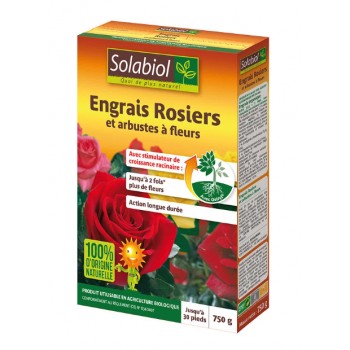 Engrais rosiers et fleurs 750g SOLABIOL stimulateur action longue durée 3561562895901
