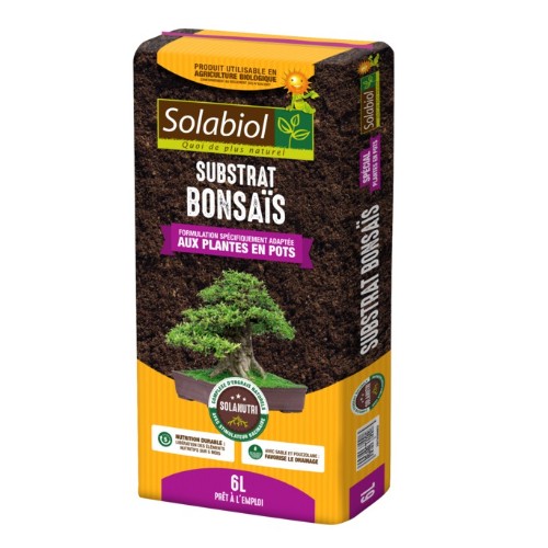 Terreau bonsaïs 6L SOLABIOL agriculture biologique 3561563846858