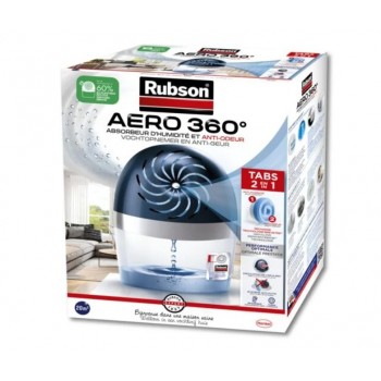 Absorbeur d'humidité aéro 360° + 1 recharge tabs 450gr RUBSON 3178040690677