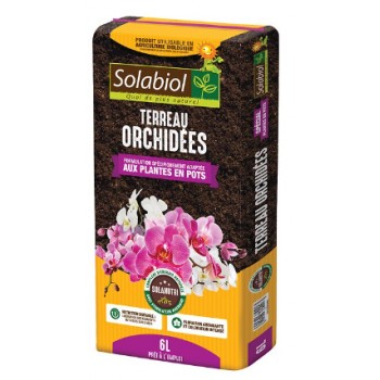 Terreau orchidées 6L SOLABIOL écorces pin agriculture biologique 3561563856864