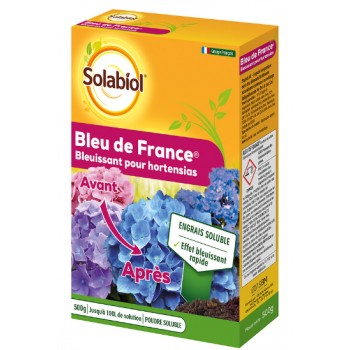 Bleu de france 500g SOLABIOL hortensias engrais soluble effet rapide 3561569450073
