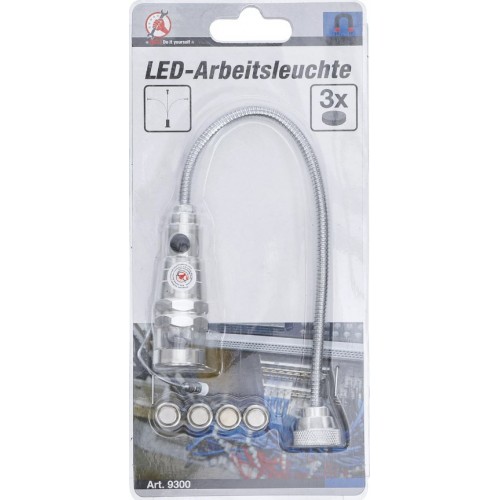 HEEPDD Lampe led magnetique, Lumière de machine à coudre lampe de travail  flexible à col de cygne de 15 LED avec base magnétique(Prise européenne)
