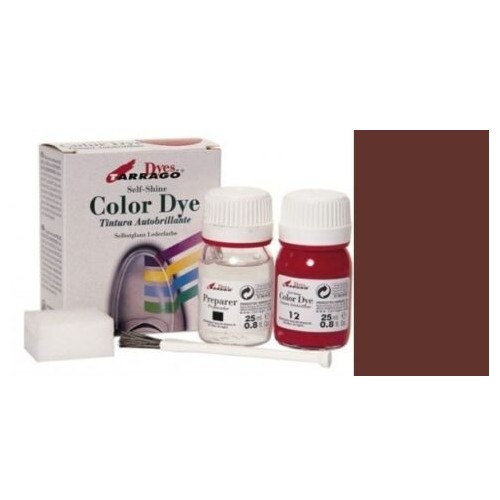 Color dye TARRAGO teinture MARRON MOYEN produit entretien cuir lisse synthétique toile chaussure 8427457001398