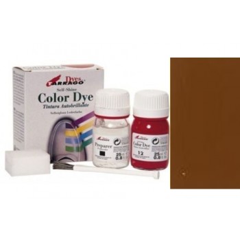 Color dye TARRAGO teinture MARRON CUIR produit entretien cuir lisse synthétique toile chaussure 8427457001572