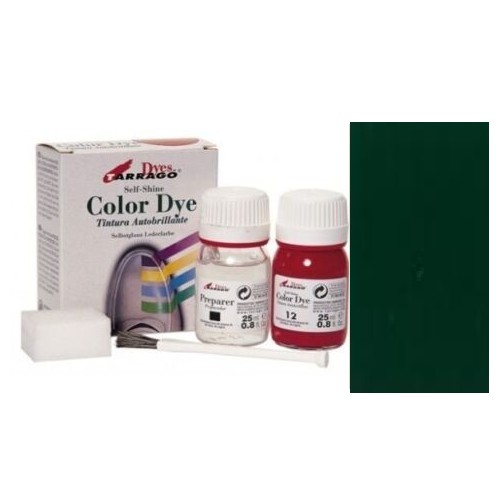 Color dye TARRAGO teinture VERT produit entretien cuir lisse synthétique toile chaussure 8427457001138