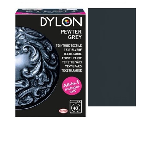 Teinture GRIS CHARBON textiles tissu vêtement en machine DYLON 350g