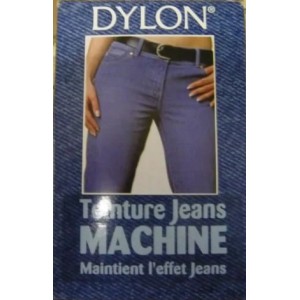 Teinture JEANS textiles tissu vêtement en machine DYLON 200g