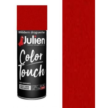 Aérosol peinture rouge métallisé 400ml JULIEN tous supports 3526615070274