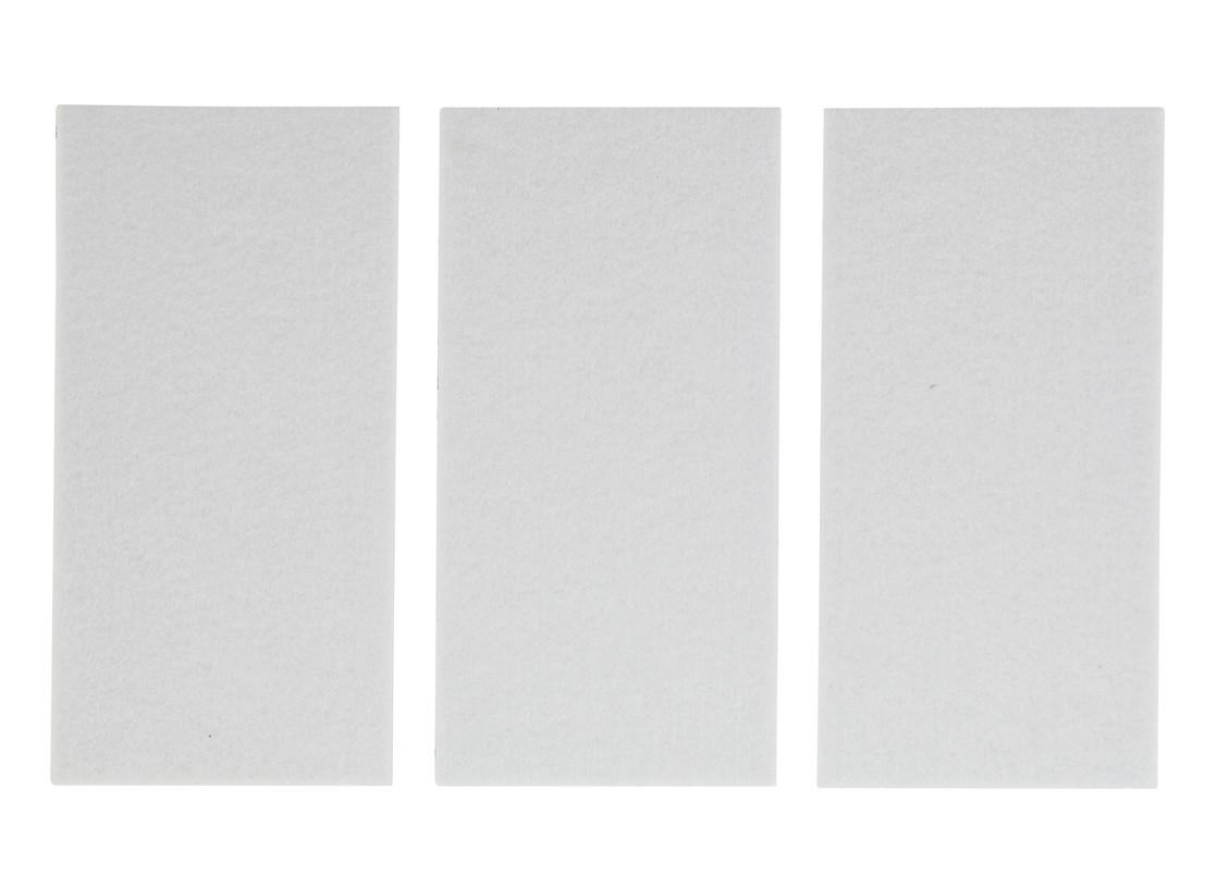 Lot 3 plaque patin feutre autocollant blanc 100 x 200 mm BGS