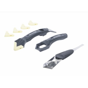 Outil lisseur décolleur joint mastic silicone et jeu de spatules 8 pièces BGS 4048769008109