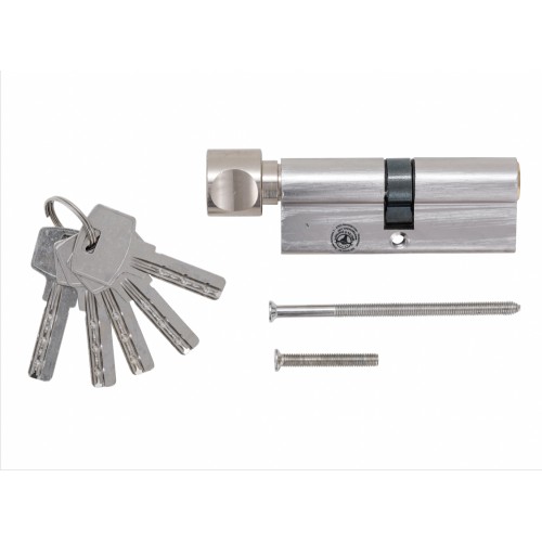 Cylindre de serrure de sécurité avec bouton 80 mm 5 clés BGS 4048769052362