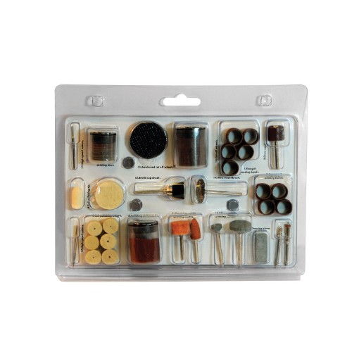 Kit d'accessoires pour outil rotatif Silverline (216 pièces) – Pièce