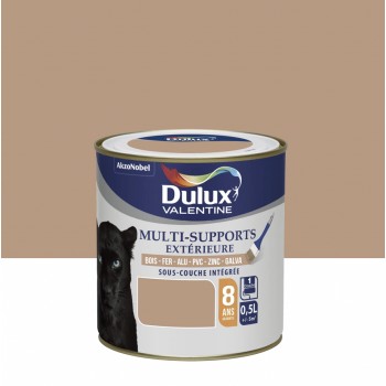 Peinture multi supports tous matériaux beige iroko 0.5L 8 ans DULUX VALENTINE sous couche intégrée 3031520178624