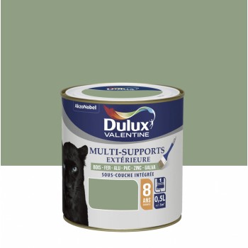 Peinture multi supports tous matériaux vert provence DULUX VALENTINE 0.5L 8 ans sous couche intégrée 3031520178679