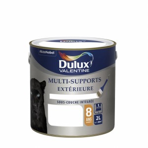 Peinture multi supports tous matériaux blanc 2L DULUX VALENTINE 8 ans sous couche intégrée 3031520179003