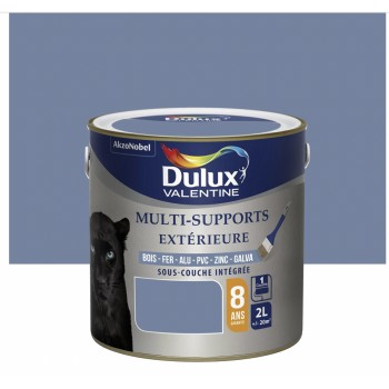 Peinture multi supports tous matériaux bleu ciel d'orage 2L DULUX VALENTINE 8 ans sous couche intégrée 3031520178938