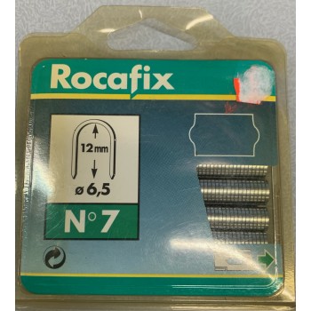Agrafe fixation fils/câbles à dos ronds ROCAFIX 12mm 3221630115842