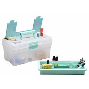Boîte de stockage plastique 18L rangement outils accessoires ALLIT 4005187164138