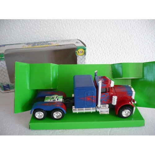 tracteur new ray rouge 1/55 camion sans remorque métal et plastique 0093577141757