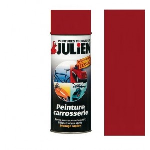 Peinture aérosol rouge course carrosserie auto moto voiture antirouille vehidecor JULIEN 3256615700140