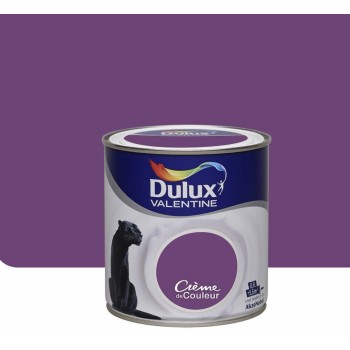 Peinture monocouche crème couleur violet prune satin 0.5l DULUX VALENTINE 3031520128216