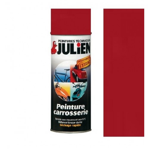 Peinture aérosol rouge sang carrosserie auto moto voiture antirouille vehidecor JULIEN 3256615700133
