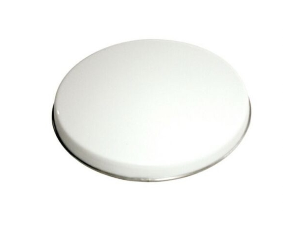 Cache plaque Ø 20 cm émail blanc protection plaque électrique