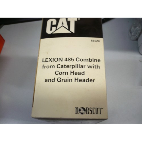 cat lexion 485 moissonneuse caterpillar avec corn head et grain header 55028 1/64e 0649869550280