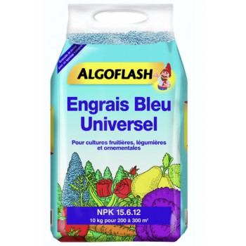 Engrais bleu universel 10kg 300m2 ALGOFLASH culture fruits légumes fleurs 3167770208177
