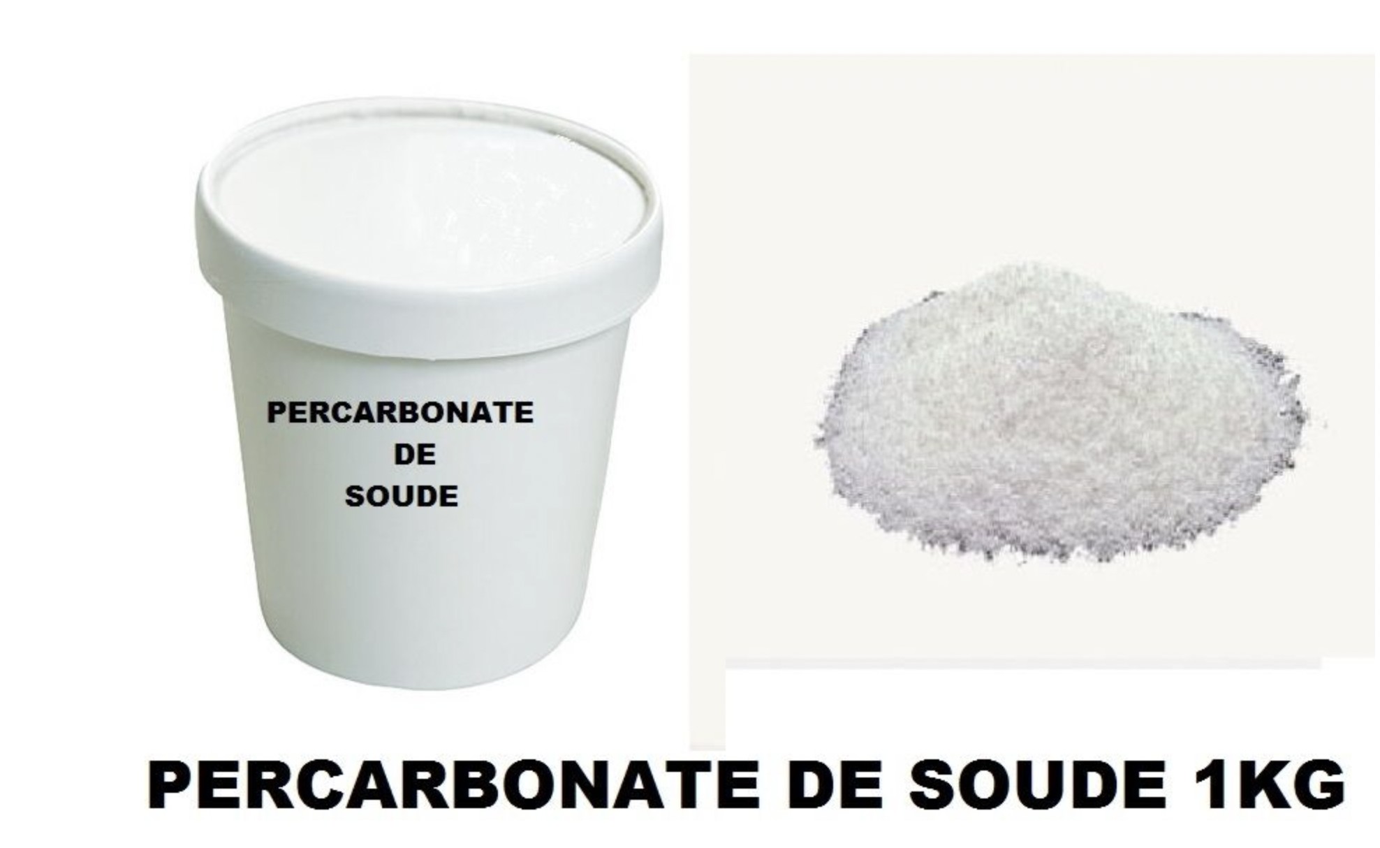 Percarbonate de soude 1kg sel détachant puissant nettoyant multi us