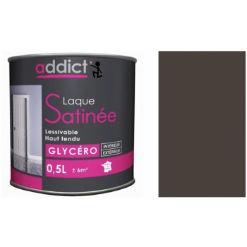 Peinture glycéro déco tous supports gris manganèse satin 0.5L ADDICT 3661521133157