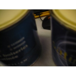 peinture émulsion acrylique satinée 0.5L couleur vanille intérieur extérieur 3509399008811