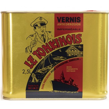 Vernis marin incolore anti corrosion imperméable 2.5L LE TONKINOIS 3272910105008