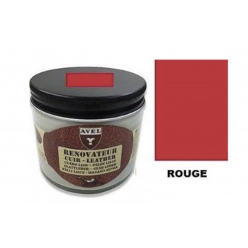Rénovateur cuir rouge crème baume pâte nourrit protège recolore pot 275ml AVEL 3324014052112