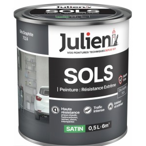 Peinture sol gris asphalte ral 7024 résistance extrême 0.5L garantie 10 ans JULIEN 3031520276597