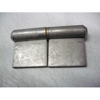 paumelle ou charnière de grille à souder avec bague laiton 60 x24 mm axe acier  déclassé impact rouille 2e choix 3297866411300