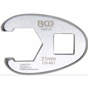 Clé à fourche col de cygne 12.5 mm 1/2" taille 21 mm BGS TECHNIC 4048769008123