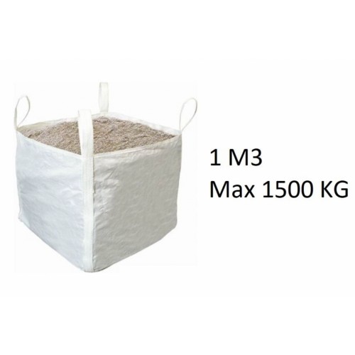 Big bag sac 1m3 max 1500 kg 95x95x110cm idéal transport gravat sable gravier BAOBAG 3700302412163