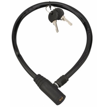 Cable antivol gainé pvc 2 clés longueur 0.50M diamètre câble 5mm THIRARD 3150269010177
