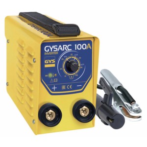 Poste soudure Gysarc 100 inverter mma 100 A Ø 1.6 à 2.5 mm GYS porte électrode rutile inox fonte 3154020071551