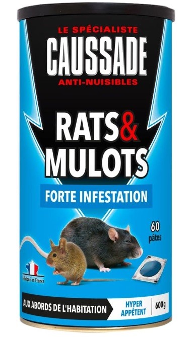 Rats et mulots 150 g forte infestation. - Florol