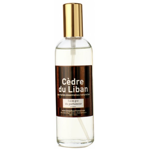 Vaporisateur parfum ambiance senteur cèdre du Liban huiles essentielles 100ml LAMPE DU PARFUMEUR 3581000005013