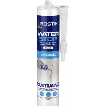 Mastic membrane étanchéité anti fuite fissure blanc WATERSTOP BOSTIK 3549212492304