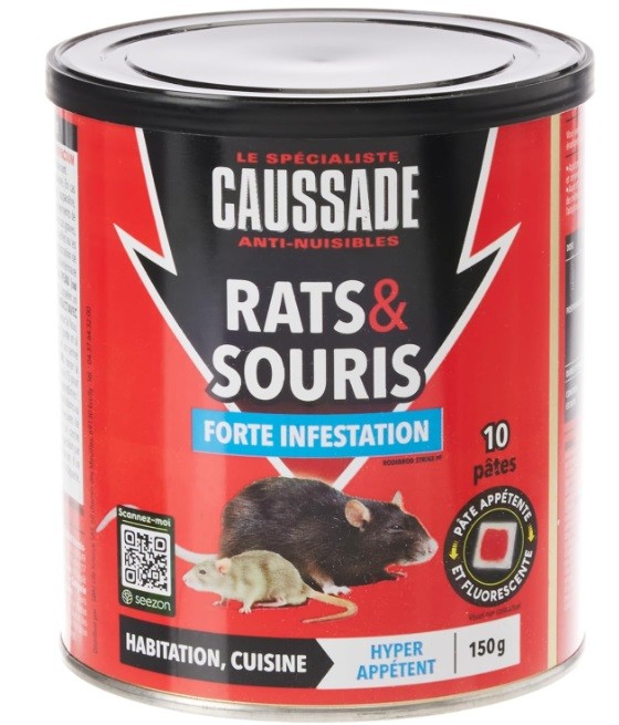 Clac Rats Souris Pâtes effet choc - Boîte de 150g
