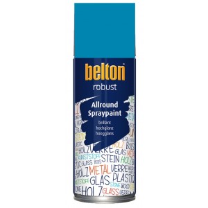 Aérosol peinture haute résistance Bleu clair brillant RAL 5012 ROBUST BELTON 4015962815087